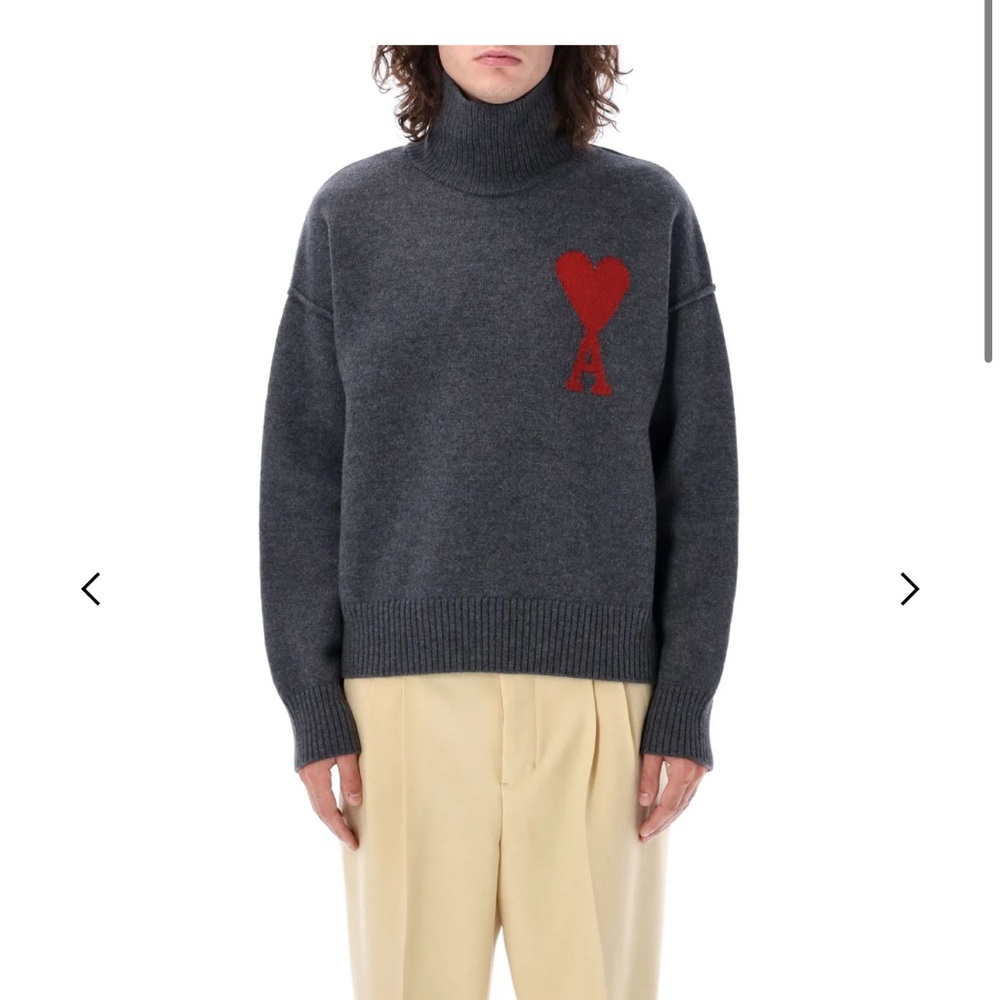 AMI Size medium grey turtleneck